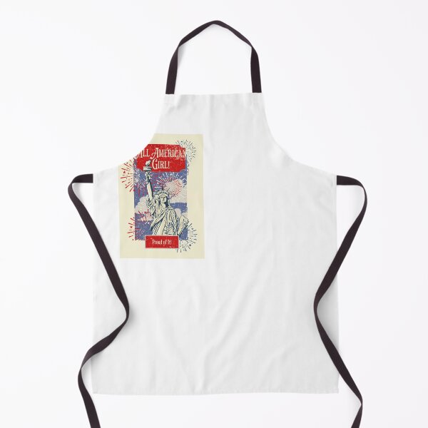 Item preview, All American Girl Statue of Liberty Vintage Poster 4th of July designed and sold by CurlyDogDesigns.