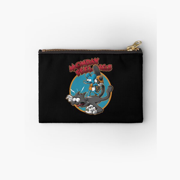 Item preview, Itchy and Scratchy Monday Feelings Chainsaw Cartoon designed and sold by Moonpaw-Whimsy.