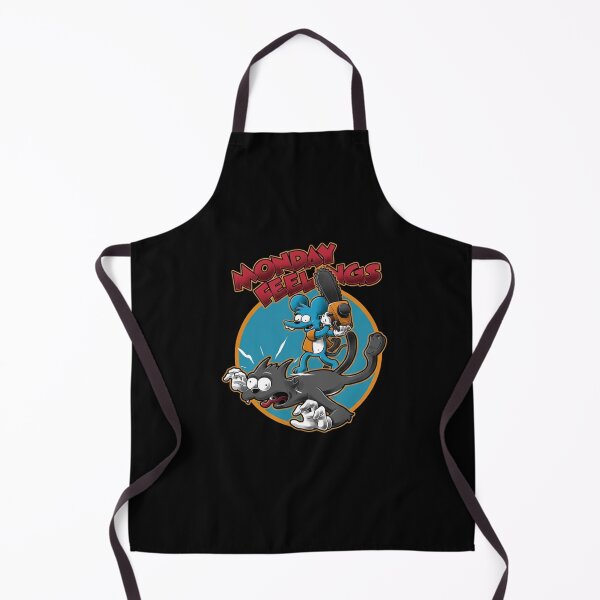 Item preview, Itchy and Scratchy Monday Feelings Chainsaw Cartoon designed and sold by Moonpaw-Whimsy.