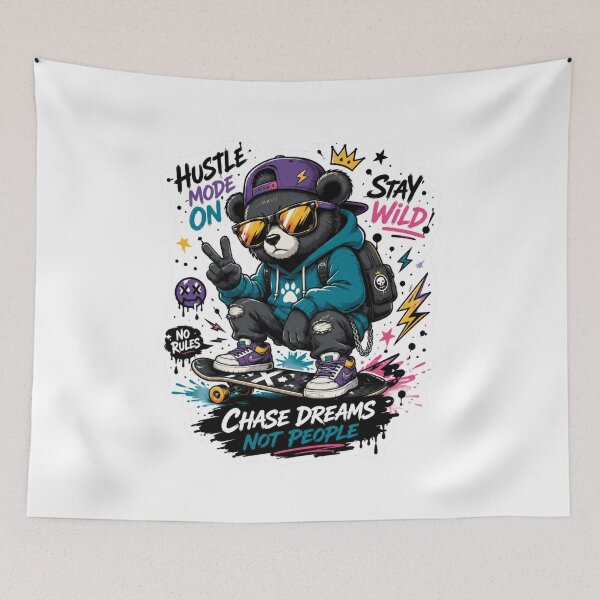 Item preview, Chase Dream Not People Panda Sticker Classic Tshirt designed and sold by PawFusionArt.