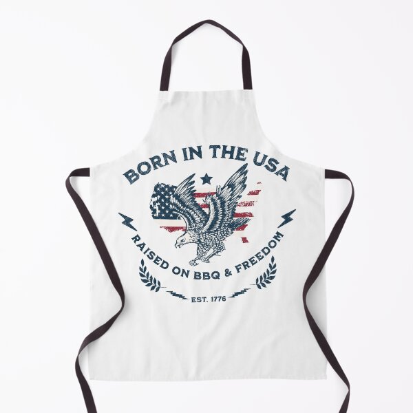 Item preview, Born in the USA Raised on BBQ and Freedom Vintage 4th of July designed and sold by CurlyDogDesigns.