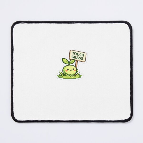 Item preview, Touch Grass Minimalist Sticker designed and sold by OrbitMood.