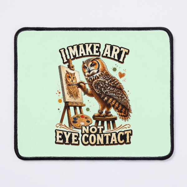 Item preview, Funny Owl Artist Introvert Painter Gift designed and sold by Gentlestate.