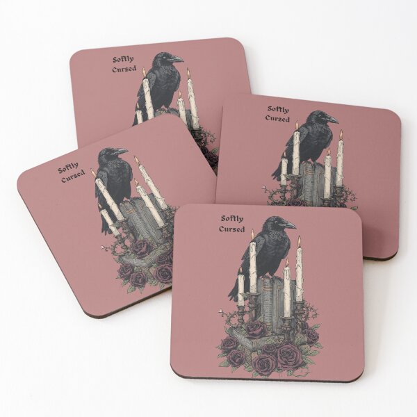 Item preview, Softly Cursed Gothic Raven and Candle Design designed and sold by 21st century witch.