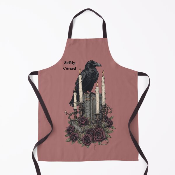 Item preview, Softly Cursed Gothic Raven and Candle Design designed and sold by mentalyelswhere.