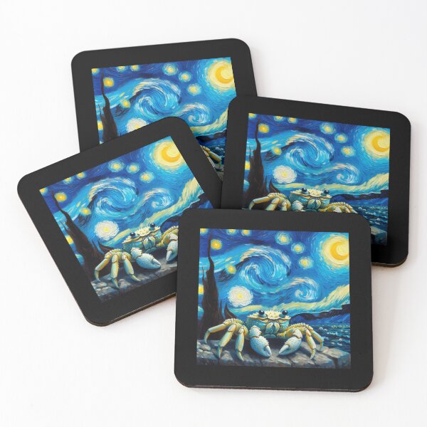 Item preview, Ghost Crab Vincent Van Gogh Starry Night  designed and sold by Littermin.