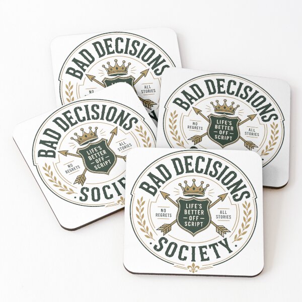 Item preview, Life Is Better Off Script - Bad Decision Society Club designed and sold by the-dovlat.