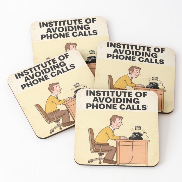 Item preview, Institute of Avoiding Phone Calls designed and sold by PictorialWhimsy.