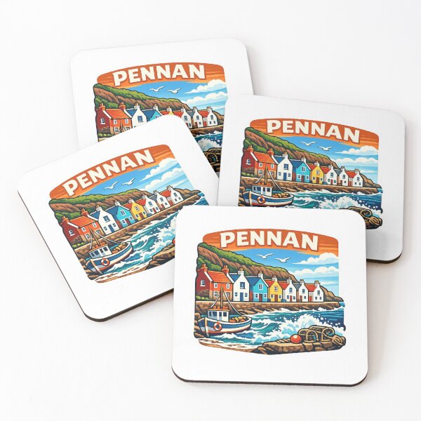 Item preview, Pennan Scotland Coastal Sticker designed and sold by Imaginarium of Chaos falcon88 .