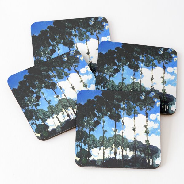 Item preview, Poplars on the Banks of the Epte: Impression of Towering Trees designed and sold by artdesignsnow.