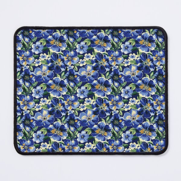 Item preview, Bold Blue And Gold Botanical Garden Pattern designed and sold by igraphixart.