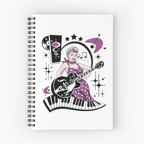 Item preview, Rockabilly Pin Up Girl Vintage 50s Sock Hop Retro Rock and Roll designed and sold by MemphisCenter.
