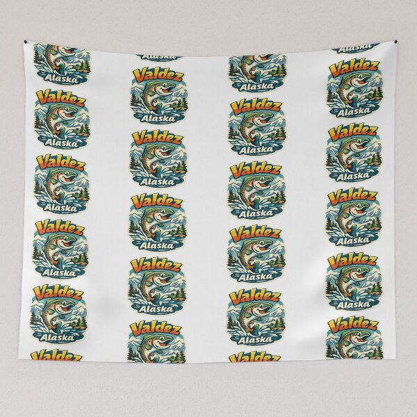 Item preview, Valdez Alaska and fish designed and sold by DamioPolArt.