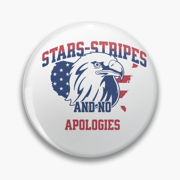 Item preview, Stars Stripes and No Apologies Vintage Eagle 4th of July T-Shirt designed and sold by CurlyDogDesigns.
