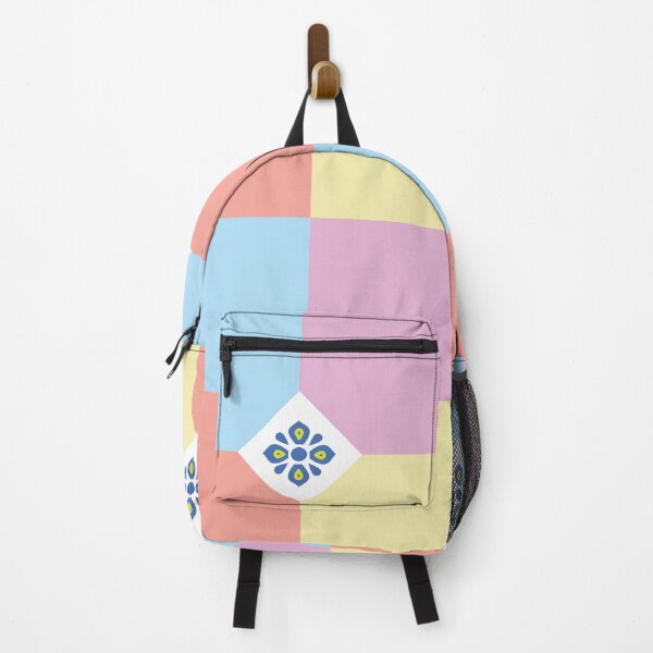 Item preview, Geometric seamless pattern with pastel colorful checkered and floral ornaments. designed and sold by AjjimaJKM.