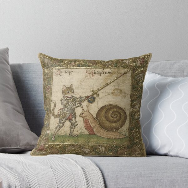 Item preview, Cat Knight vs the Giant Snail designed and sold by PictorialWhimsy.