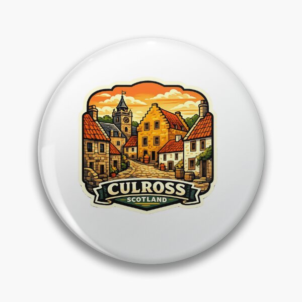 Item preview, Culross Scotland Heritage Sticker designed and sold by Imaginarium of Chaos falcon88 .