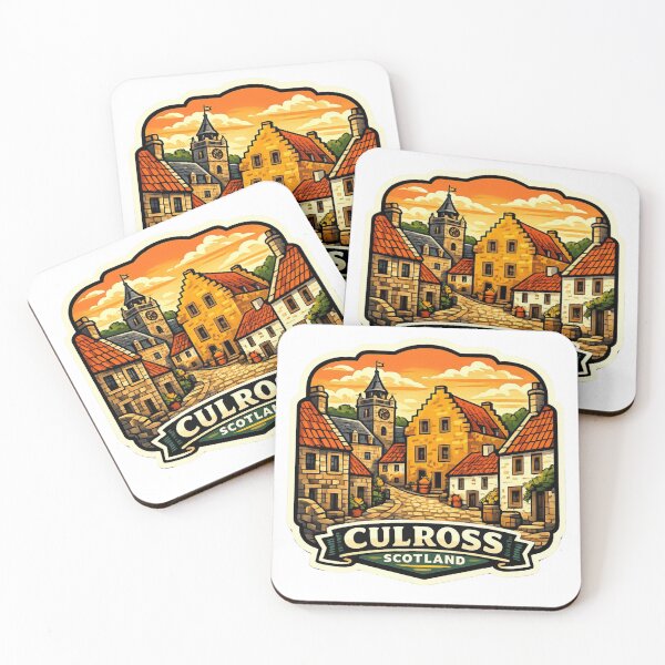Item preview, Culross Scotland Heritage Sticker designed and sold by Imaginarium of Chaos falcon88 .