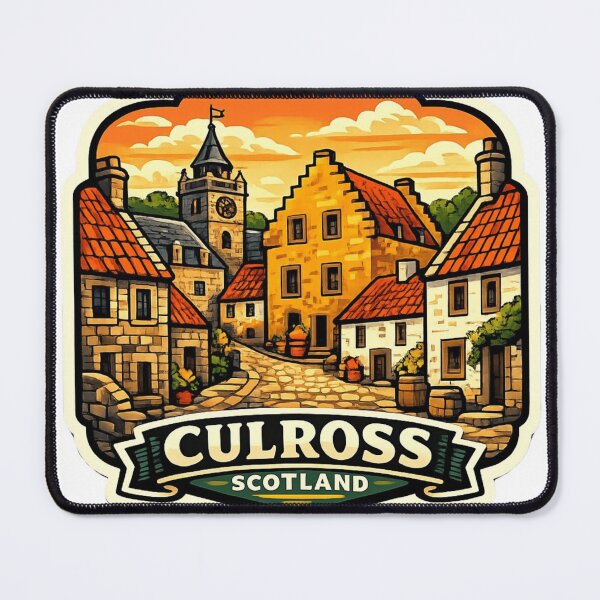 Item preview, Culross Scotland Heritage Sticker designed and sold by Imaginarium of Chaos falcon88 .