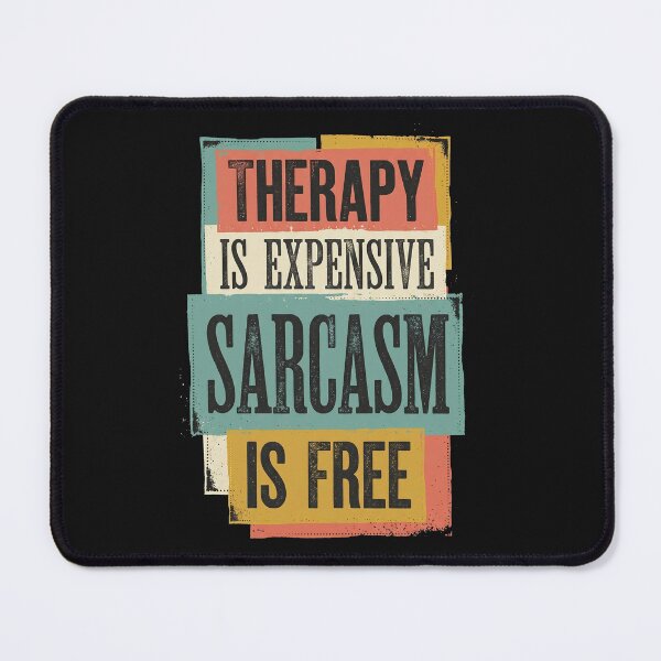 Item preview, Sarcasm Is My Therapy Retro Typography designed and sold by AdyKurniawan.