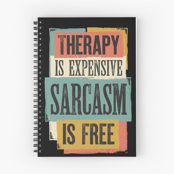 Item preview, Sarcasm Is My Therapy Retro Typography designed and sold by AdyKurniawan.