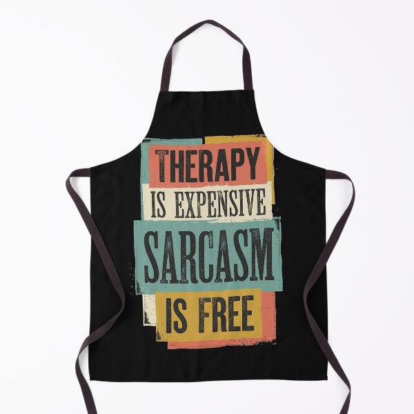Item preview, Sarcasm Is My Therapy Retro Typography designed and sold by AdyKurniawan.