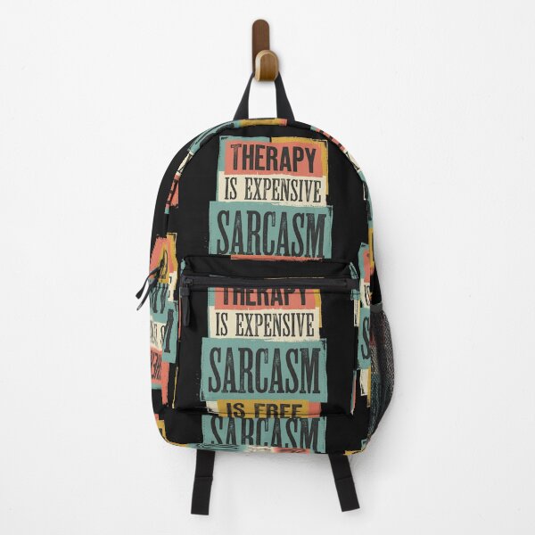 Item preview, Sarcasm Is My Therapy Retro Typography designed and sold by AdyKurniawan.