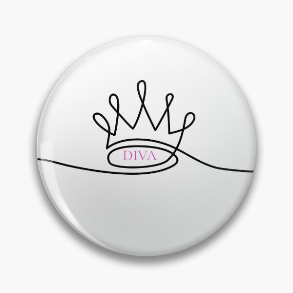 Item preview, DIVA Queen Crown | Feminine Minimalist Line Art | Girl Power Aesthetic designed and sold by ModernMoodCo.