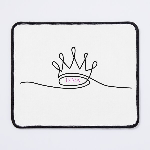 Item preview, DIVA Queen Crown | Feminine Minimalist Line Art | Girl Power Aesthetic designed and sold by ModernMoodCo.
