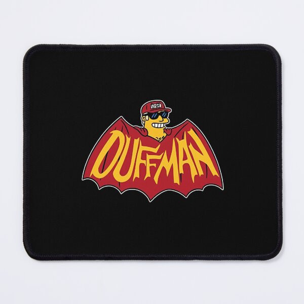 Item preview, Duffman Caped Crusader Bat Logo Parody designed and sold by Moonpaw-Whimsy.