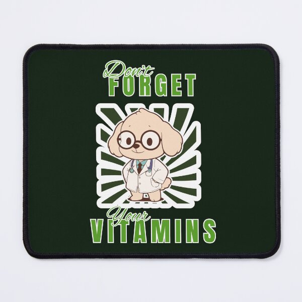 Item preview, Dont Forget Your Vitamins Cute Doctor Dog designed and sold by SoftAuraStudi0.