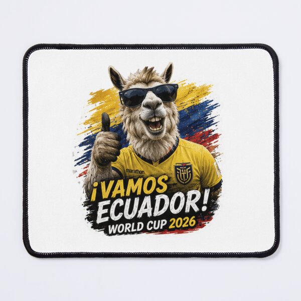 Item preview, Ecuador World Cup 2026 Llama Soccer Fan Design designed and sold by Pixanova.