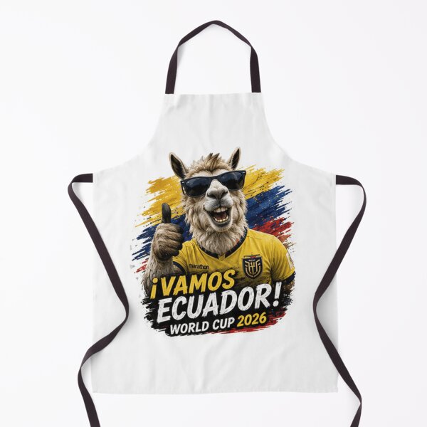 Item preview, Ecuador World Cup 2026 Llama Soccer Fan Design designed and sold by Pixanova.