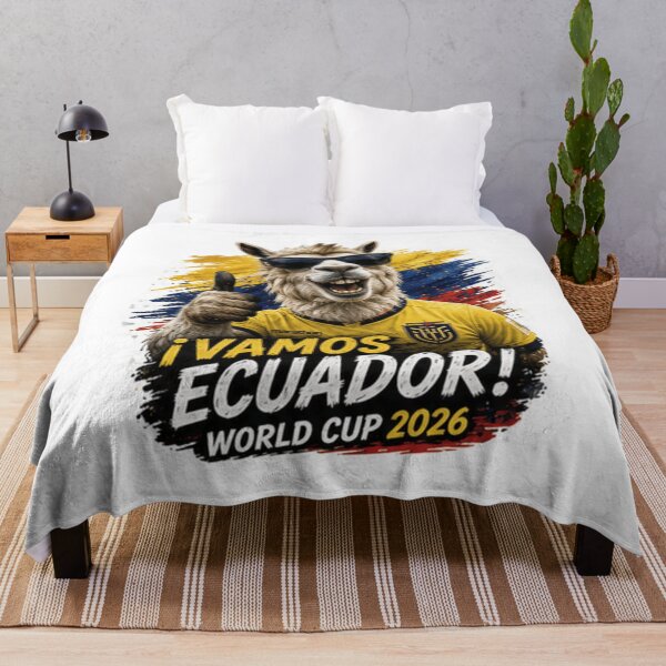 Item preview, Ecuador World Cup 2026 Llama Soccer Fan Design designed and sold by syndia2209.