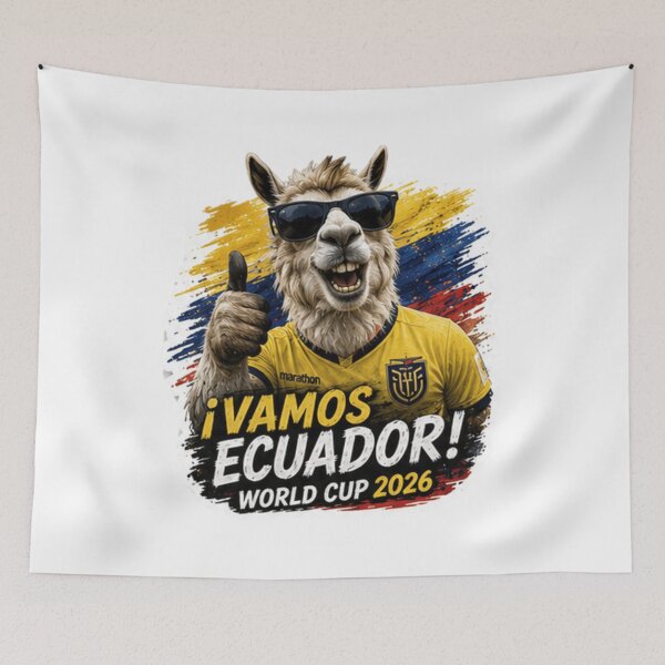 Item preview, Ecuador World Cup 2026 Llama Soccer Fan Design designed and sold by syndia2209.
