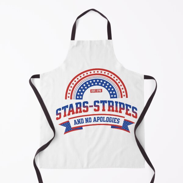 Item preview, Stars Stripes and No Apologies Rainbow Badge 4th of July T-Shirt designed and sold by CurlyDogDesigns.
