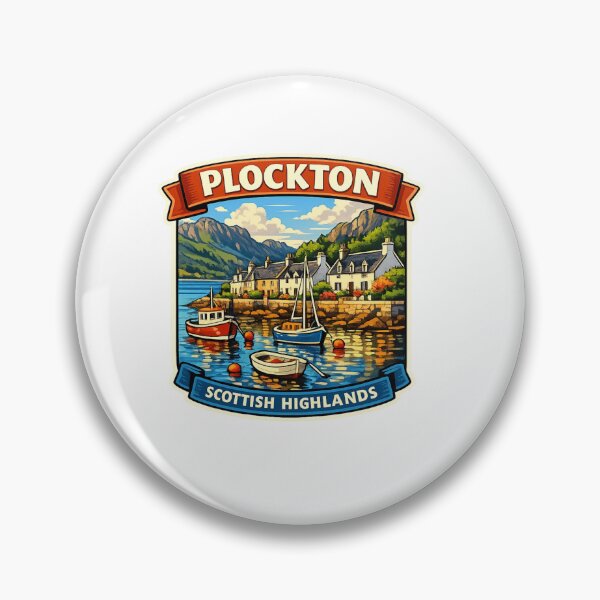 Item preview, Plockton Highlands Village Sticker designed and sold by Imaginarium of Chaos falcon88 .
