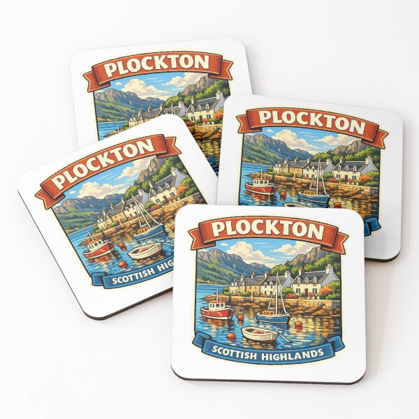 Item preview, Plockton Highlands Village Sticker Souvenir Summer Edition designed and sold by Imaginarium of Chaos falcon88 .