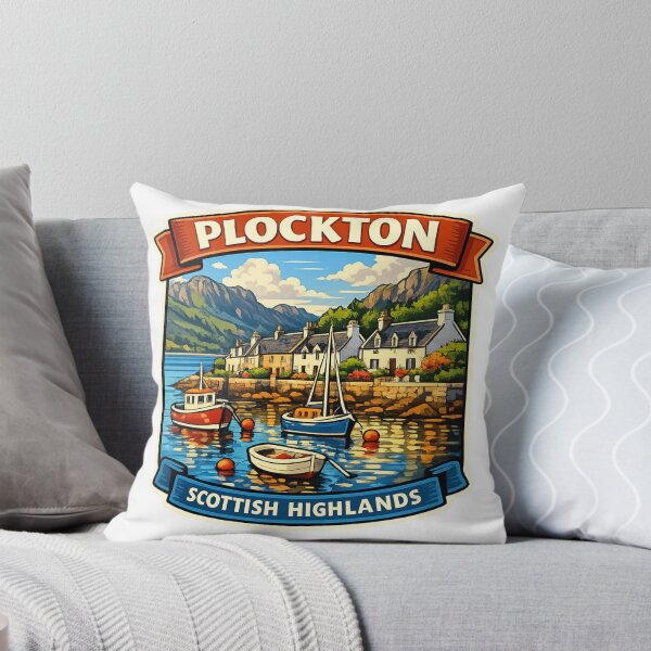 Item preview, Plockton Highlands Village Sticker designed and sold by Imaginarium of Chaos falcon88 .
