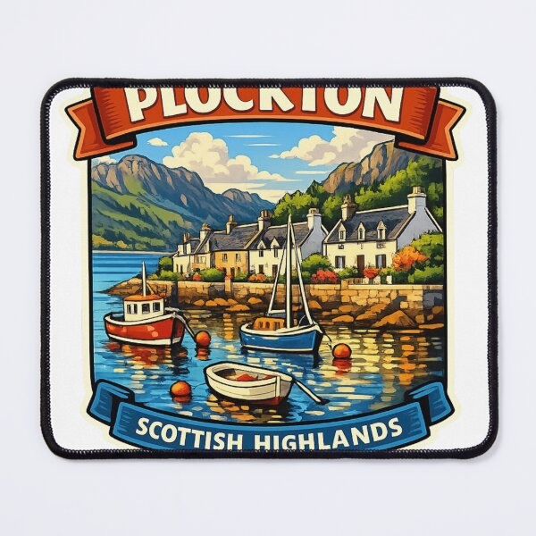 Item preview, Plockton Highlands Village Sticker designed and sold by Imaginarium of Chaos falcon88 .