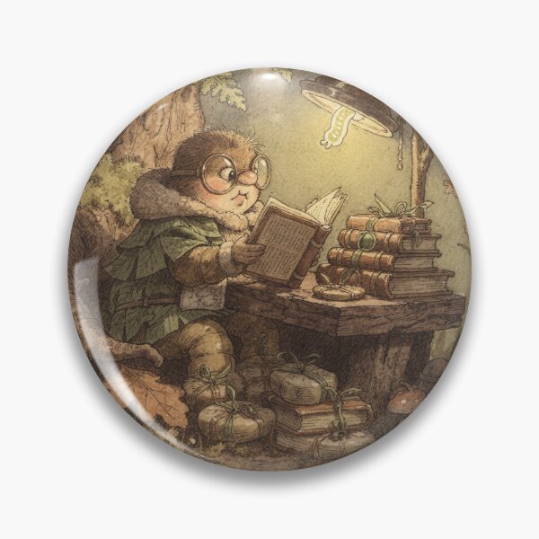 Item preview, Caterpillar Librarian's Seed-Pod Library designed and sold by PictorialWhimsy.