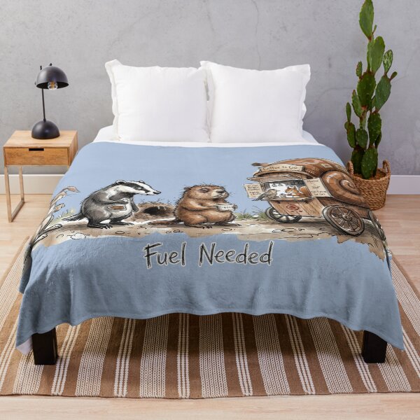 Item preview, Fuel Needed Sleepy Animals Coffee Cart Watercolor Art designed and sold by SoulPT.