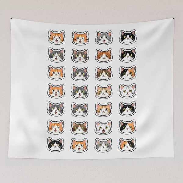Item preview, Funny 3AM Chaotic Cats Sticker Sheet Pack designed and sold by Dhenin Studio.