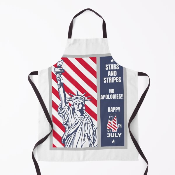 Item preview, Stars Stripes and No Apologies Statue of Liberty 4th of July Poster designed and sold by CurlyDogDesigns.