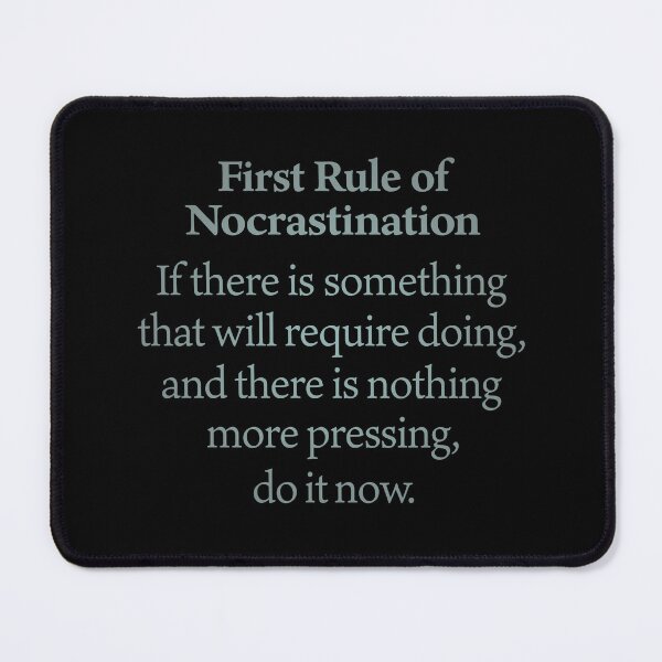 Item preview, First rule of nocrastination. v.2 designed and sold by x1brett.