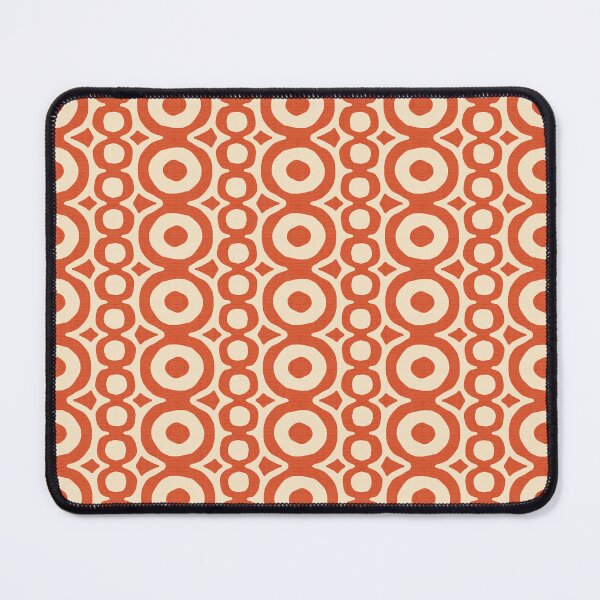 Item preview, Mid Century Coral and Cream Mod Beads and Circles  designed and sold by micklyn.