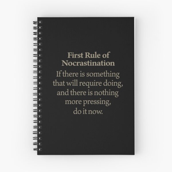 Item preview, First rule of nocrastination. v.3 designed and sold by x1brett.