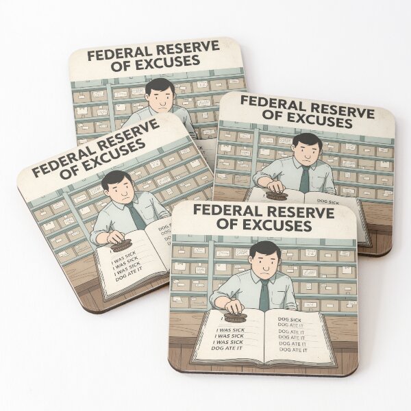 Item preview, Federal Reserve of Excuses designed and sold by PictorialWhimsy.