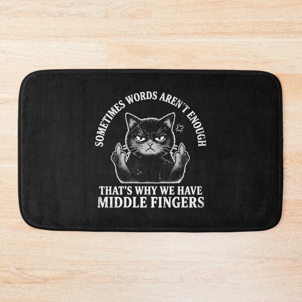 Item preview, Sarcastic Grumpy Cat Middle Finger Humor designed and sold by AdyKurniawan.