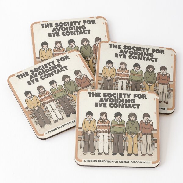 Item preview, Society for Avoiding Eye Contact designed and sold by PictorialWhimsy.